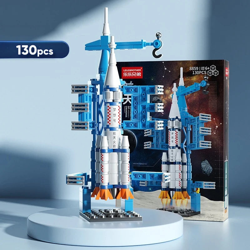 A hands-on building activity for creative play, assembling practice, and space-themed fun.