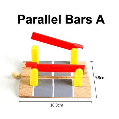 Wooden Track Railway Toys Beech Wooden Train Track Accessories Fit For All Brand Wood Tracks Educational Toys For Children