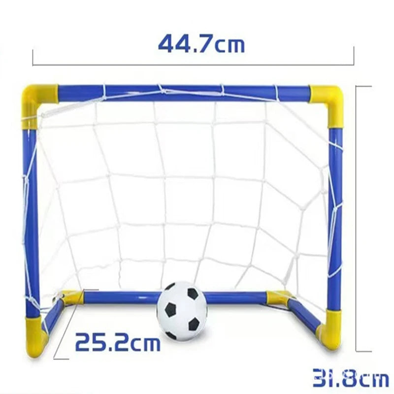 Portable Soccer Goal Set with Ball, Net & Pump