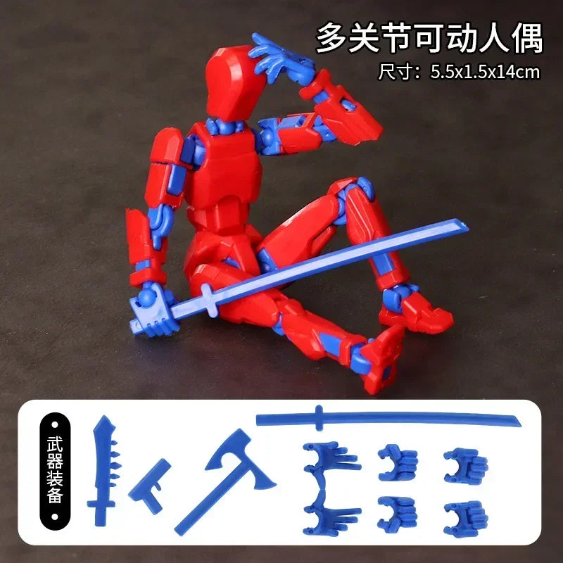 13-Joint Movable Robot Action Figure 3D Printed DIY Toy
