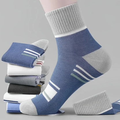Men's Bamboo Fiber Socks Breathable Crew Sports Socks