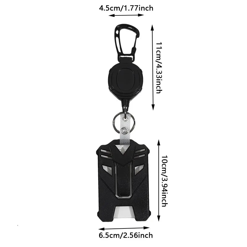 Retractable Badge Holder with ID Card Holder Case Clip