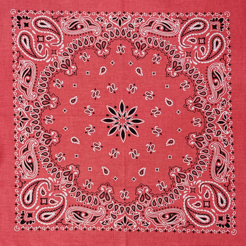 Paisley Bandana 100% Cotton Square Head Scarf 55cm