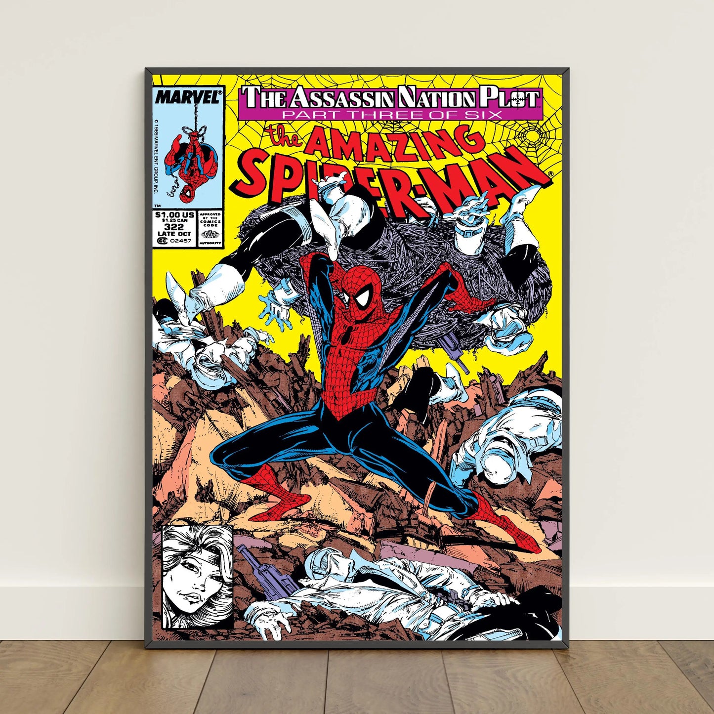 Spider-Man Comic Book Poster Peter Parker Canvas Print