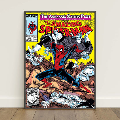Spider-Man Comic Book Poster Peter Parker Canvas Print