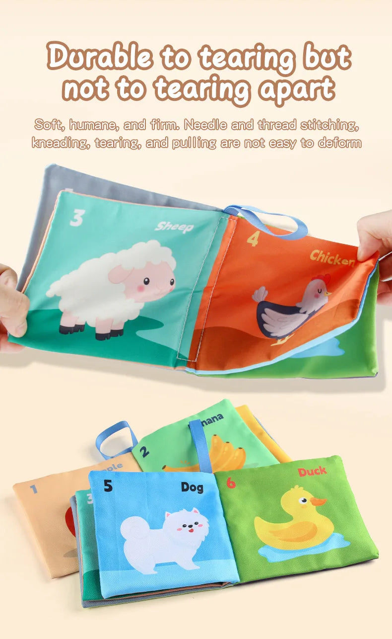 Soft Baby Cloth Book Montessori Sensory Learning Toy