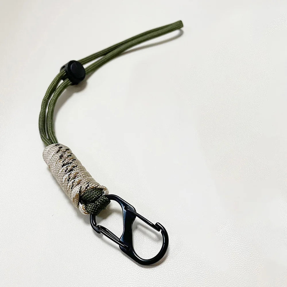 Paracord Keychain Woven Outdoor Wrist Lanyard Key Rope