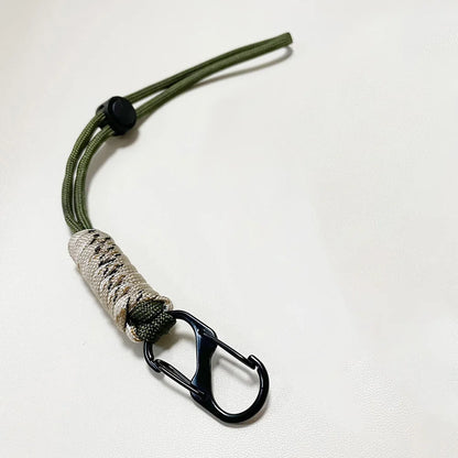 Paracord Keychain Woven Outdoor Wrist Lanyard Key Rope