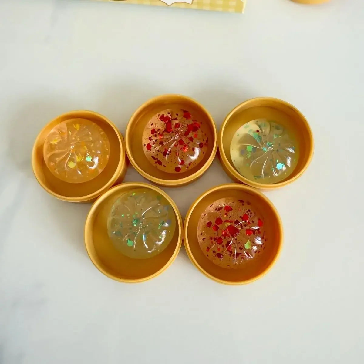 Dumpling Squishy Set – Mini Steamed Bun Stress Relief Fidget Toys