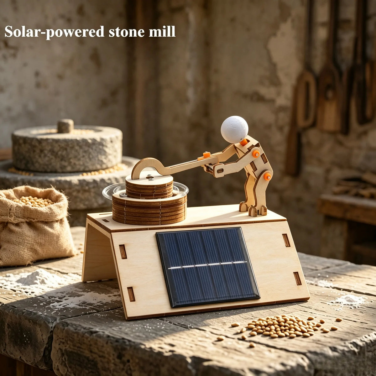 Solar Car STEM Kit – DIY Wooden Educational Model