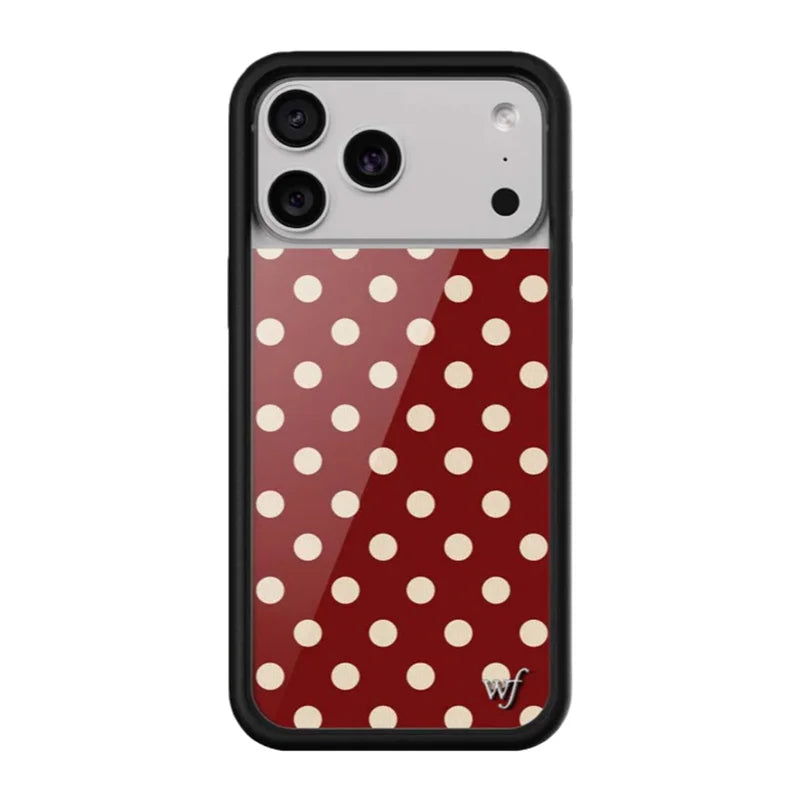 Wildflower iPhone Case Cute Polka Dot Silicone Shockproof Cover