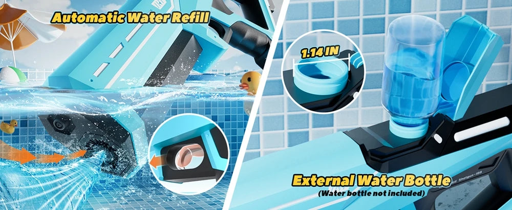 Rechargeable Electric Water Gun Powerful Automatic Water Blaster