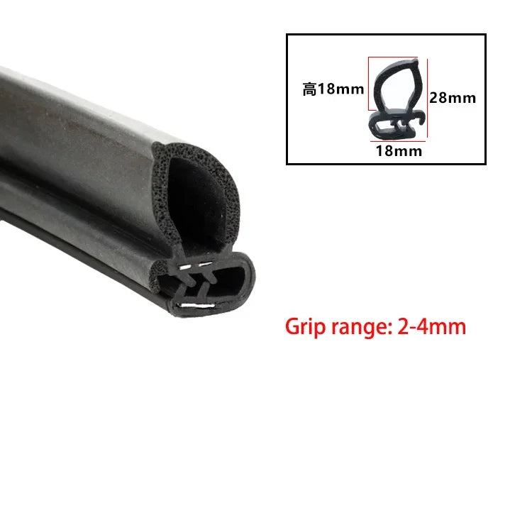 Car Door Edge Guard Rubber Sealing Strip – U-Type EPDM Trim