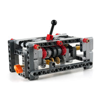 5 Speed Gearbox With Reverse Small Particle Gear DIY Kit Manual Transmission Model Educational Building Blocks Set