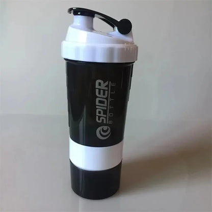 Protein Shaker Bottle – 3 Layer Fitness Mixing Cup