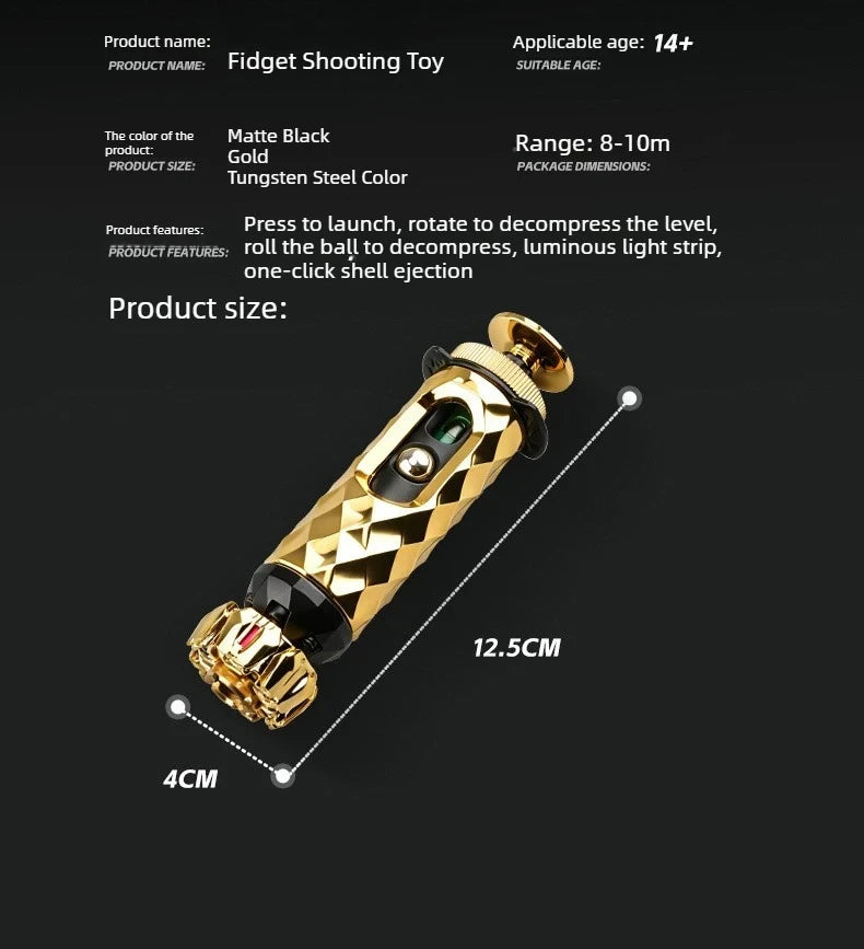 Alloy Shell-Ejecting Fidget Toy – Metal Desk Gadget
