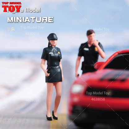 1/64 Miniature Figures Model Car Accessories Scene People Set